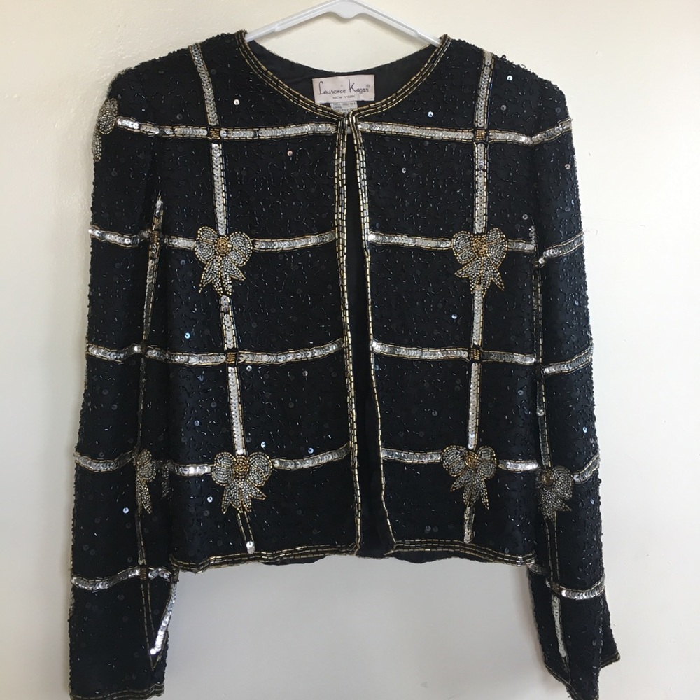 Vintage Laurence Kazar beaded jacket
